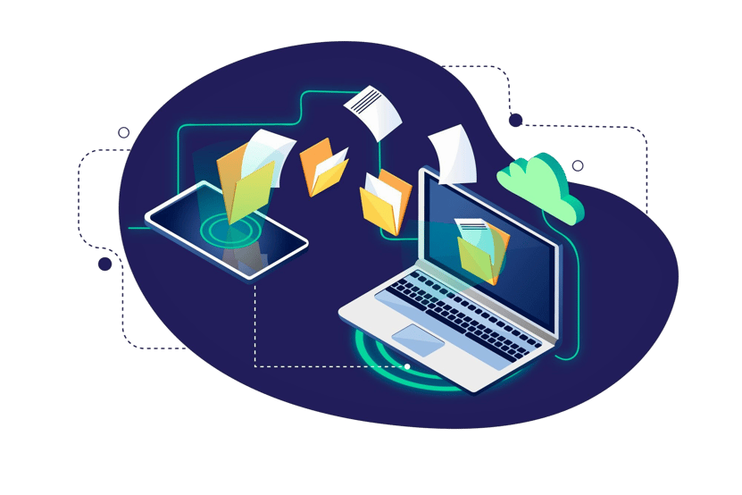 Illustration de la dématérialisation des factures