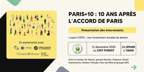 Dix ans après la COP21 : l’événementiel, entre héritage et responsabilité