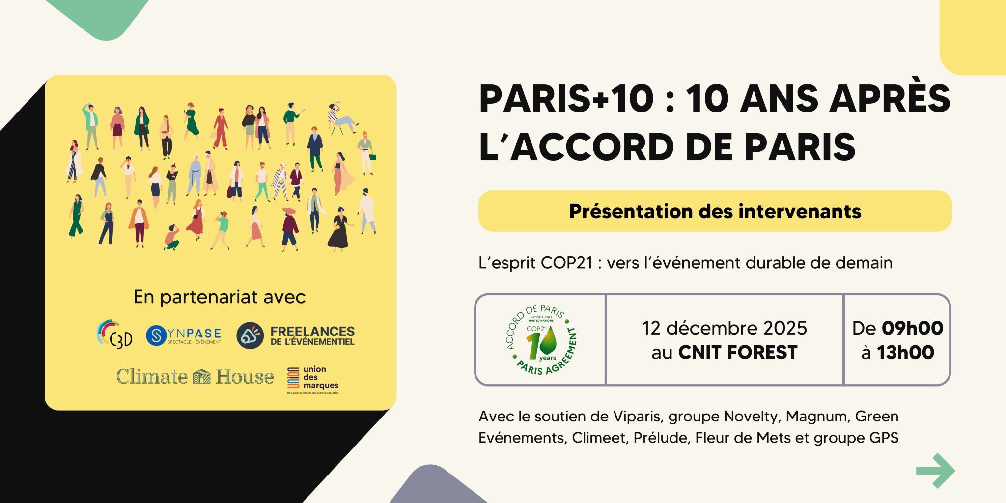 Dix ans après la COP21 : l’événementiel, entre héritage et responsabilité