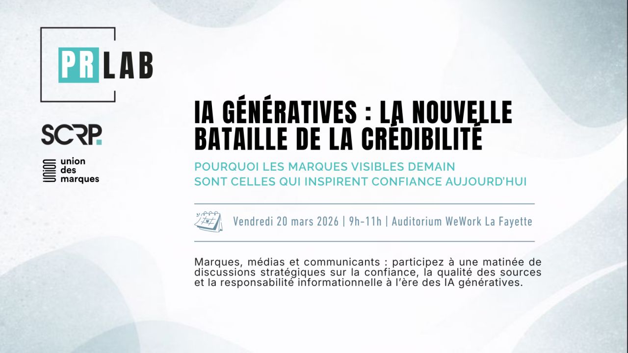 visuel de l'événement avec le titre IAG la nouvelle bataille de la crédibilité