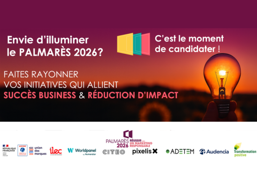 Réussir avec un marketing responsable lance l'appel à candidature pour son Palmarès 2026 !