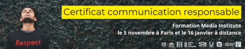 Certificat communication responsable - Media Institute - PRESENTIEL